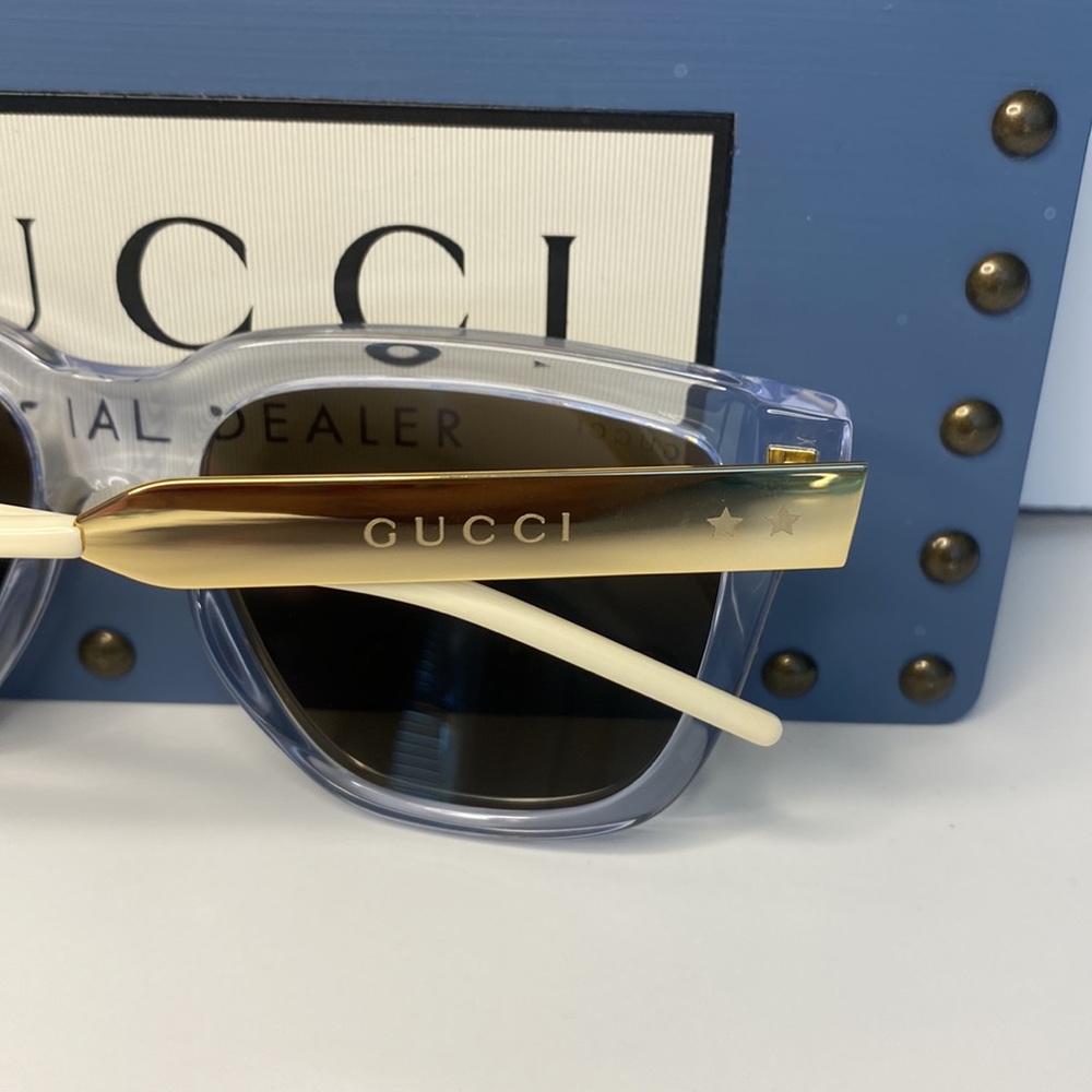 GUCCI Gold Square Unisex Sunglasses
GG0976S 004 56 - Picture 14 of 16